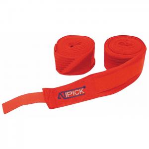 Pair cotton bandages for boxing 5m x 5 cm - red - atipick