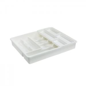 Rival cutlery tray with insert 10 shelves white 9x40cm - rival