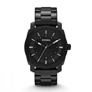 Fossil fs4775 machine black stainless steel watch - fossil
