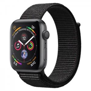 Apple watch series 4 gps + cellular 40mm space grey aluminum case with black sport loop - apple