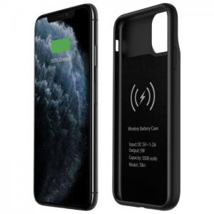 Smart airconnect premium wireless battery case black for iphone 11pro - smart