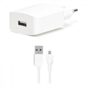 Passion4 wall charger + micro usb cable white 1m - passion4