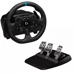 Logitech g923 racing wheel for ps4 with pad black - logitech