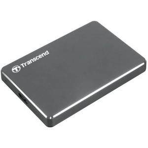 Transcend ts1tsj25c3n storejet extra slim usb 3.0 portable hard drive 1tb aluminium - transcend