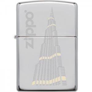 Zippo 250-mp325367 burj khalifa chrome lighter - zippo