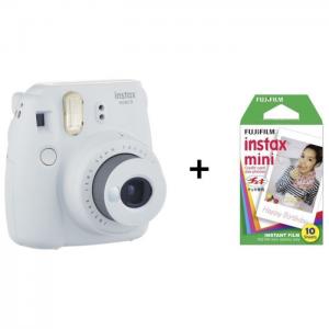 Fujifilm instax mini 9 instant film camera smoky white + 10 sheets - fujifilm