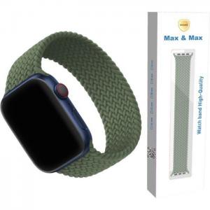 Max & max braided solo loop watch strap 38/40mm green - max & max