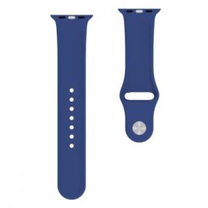 Behello premium silicone strap 42/44mm for apple watch blue - behello
