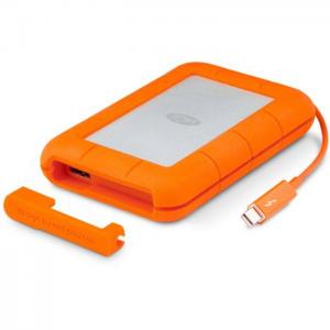 Lacie rugged mini hard drive 2tb silver/orange pt9000298 - lacie