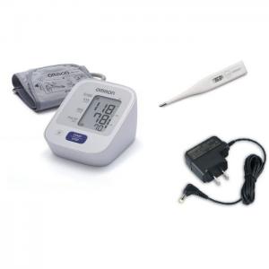 Omron m2 basic blood pressure monitor + eco temp basic thermometer + acadaptor hem-7120-ebndl - omron