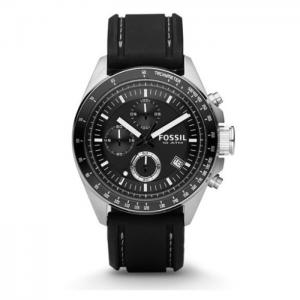 Fossil ch2573ie decker chronograph black silicone watch - fossil