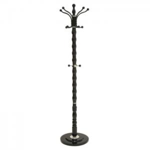 Coat hanger with plastic base black - home style