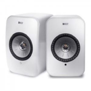 Kef lsx wireless powered stereo speaker with airplay 2 gloss white - kef