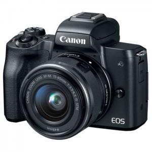 Canon eos m50 mirrorless digital camera black with ef-m 15-45mm f/3.5-6.3 is stm lens - canon