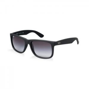 RayBan Justin Classic Square Series Black Unisex Sunglasses - Ray-Ban