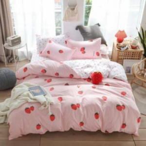 Double size bedding set of 6pcs strawberry design - deals for less
