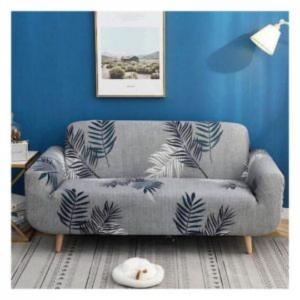 Three seater sofa cover leaves design multicolor 190-230cm - deals for less