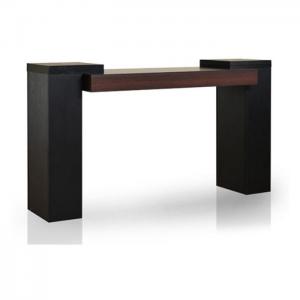 Two-tone console table in black ash color - atoz furniture