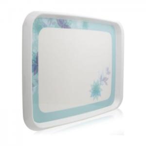 Spring rectangular tray white/blue - hoover