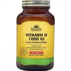 Sunshine nutrition vitamin d 5000 iu 100 tablets - sunshine
