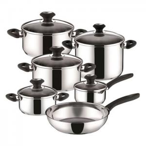 Tescoma stainless steel cookware set 11pcs silver - tescoma