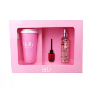 1 cup, 1 nail, 1 fragance pink cup, apple, chic - delfy cosmetics