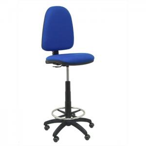 Office stool ayna bali blue parquet wheels