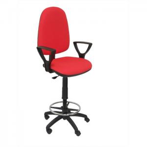 Office stool ayna bali red fixed arms