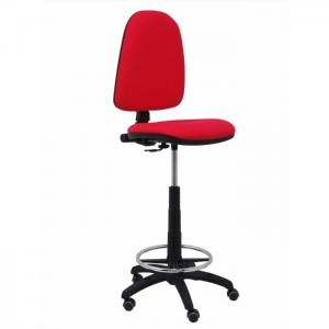 Office stool ayna bali red parquet wheels