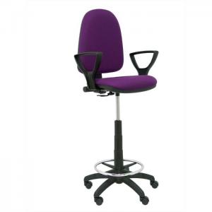Office stool ayna bali purple fixed arms