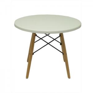 Castellar white circular low office table