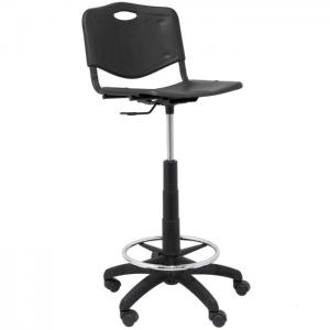 Black pvc robledo office stool