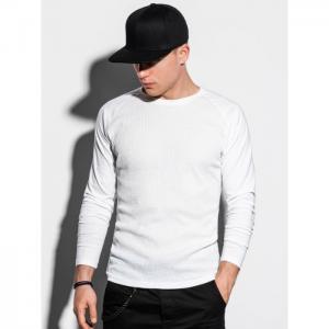 Men's plain longsleeve l119 - white - ombre clothing