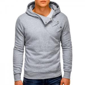 Men's hoodie paco - grey - ombre clothing