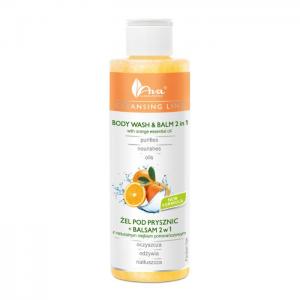 Cleansing line - body wash & balm 2 in 1 with orange essential oil - ava laboratorium