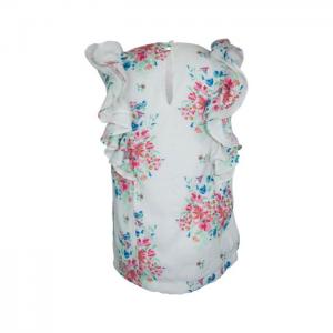 Neave: floral frill blouse - little lord & lady