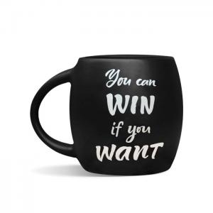 Black mug "you can win if you want" - orner group