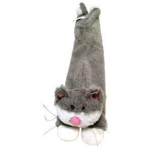 Thermo teddy: long neck gray cat (filling natural microwave and fridge) - juguetes y peluches neo