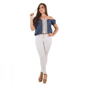 Jeans push up white ankle - odissea