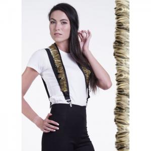 Suspenders with feathers, white - egostyle