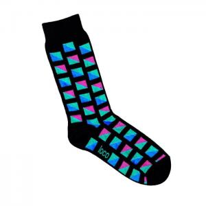 Coloured Squares Sock - LAFITTE