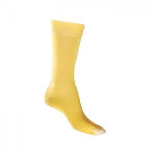 Yellow Mercerised Cotton Sock with Tough Toe™ - LAFITTE