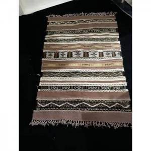 Small multicolored Berber carpet - IDODANE