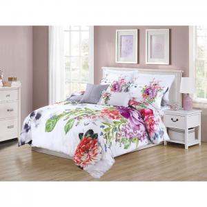 8 pcs comforter set queen lilac-20 - chenone