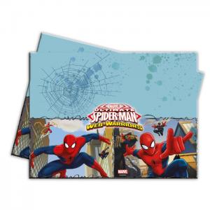 1 plastic tablecover 120x180cm - ultimate spiderman web warriors - we fiesta