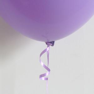 100 automatic balloonseals with ribbon - purple - we fiesta