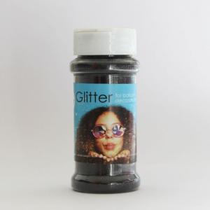 100 gram glitter - black - we fiesta