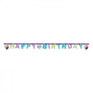 "happy birthday" die-cut banner - we fiesta