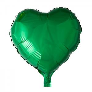 Foilballoon heartshape, 18'' - green - we fiesta