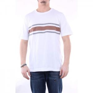 Eleventy t-shirt with short sleeves in white - eleventy